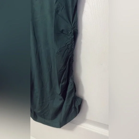 Dark green Short Sleeve maternity shirt - Picture 3 of 4